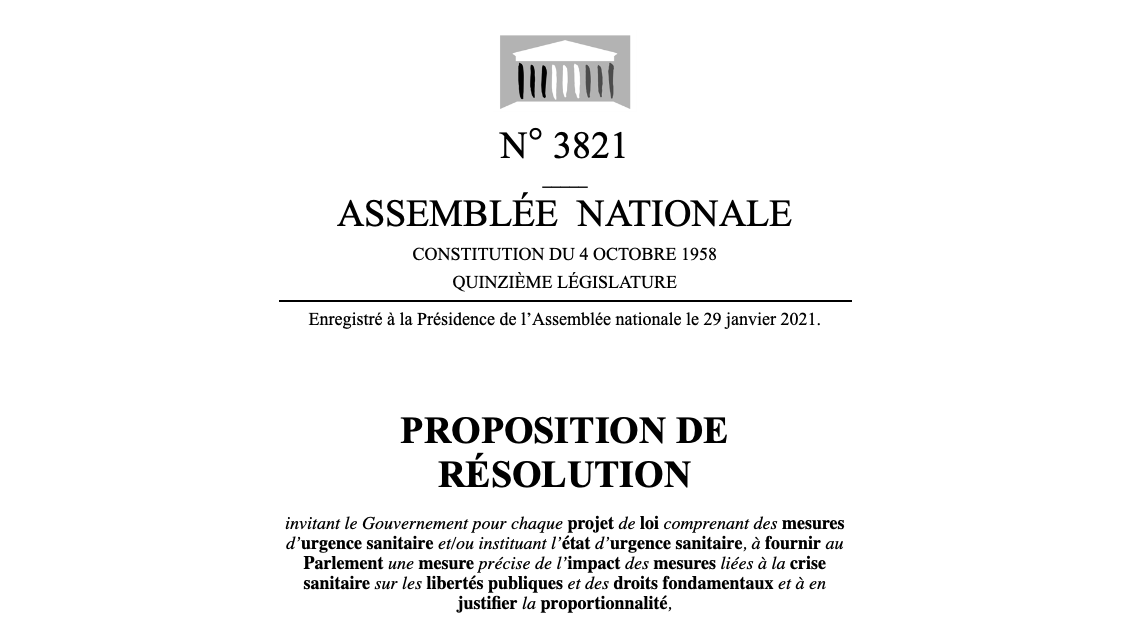 Libertés confinées – GenerationLibre au service des députés