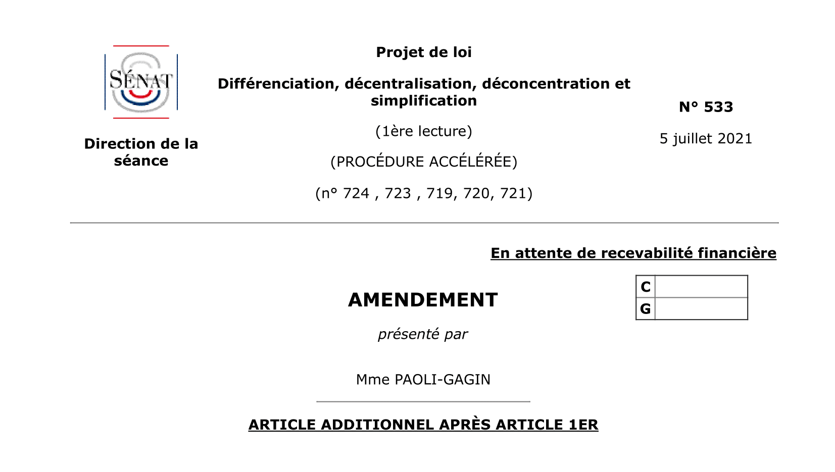 Décentralisation : notre proposition au Sénat