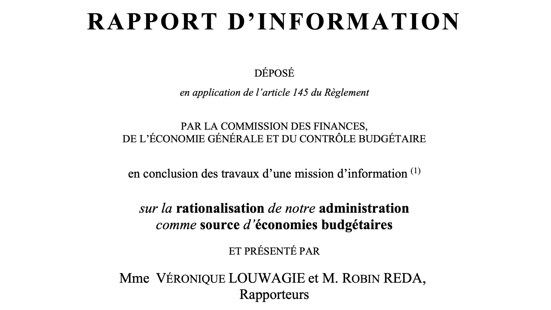 (Trop) simple rationalisation