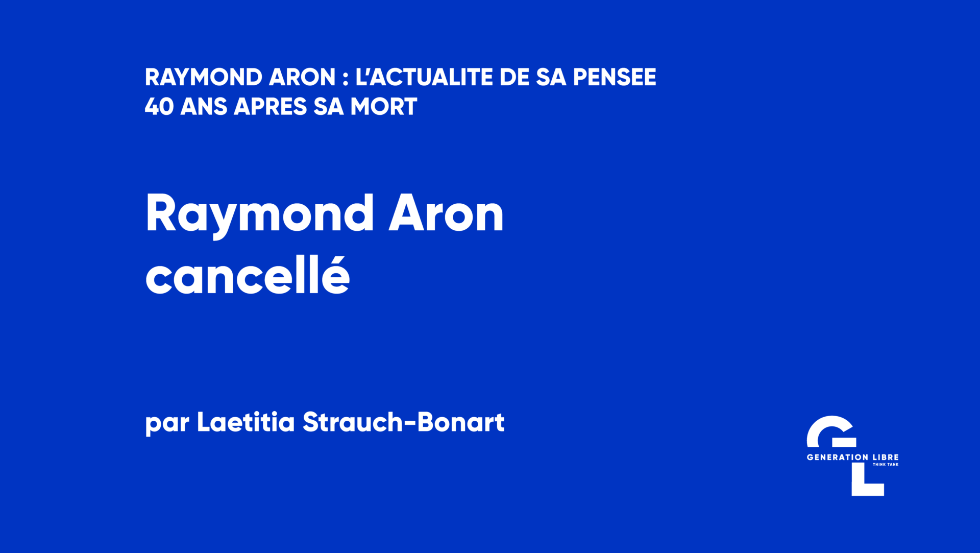 Raymond Aron cancellé